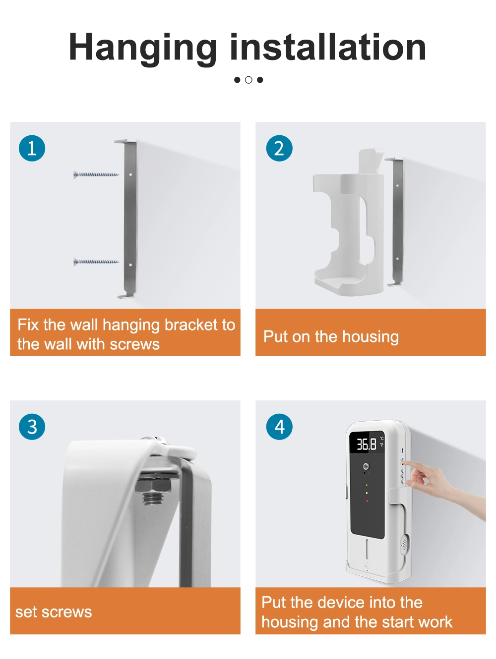 Automatic temperature induction and disinfection temperature sanitizer AIO
